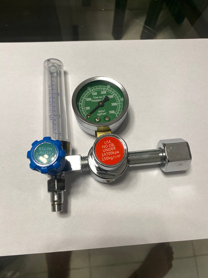 Kit de regulador de oxígeno medicinal CGA540 con flujómetro, manómetro y humidificador. Airprov