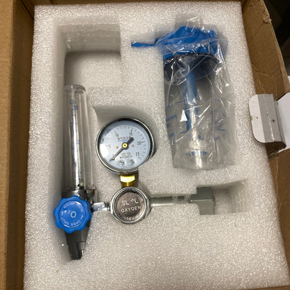 Kit de regulador de oxígeno medicinal CGA540 con flujómetro, manómetro y humidificador Airprov