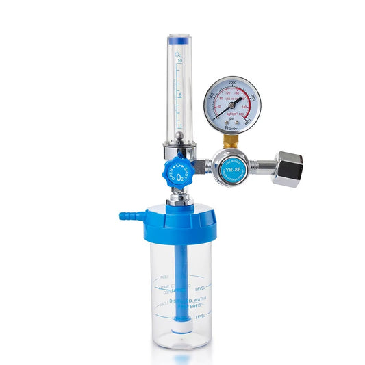 Kit de regulador de oxígeno medicinal CGA540 con flujómetro, manómetro y humidificador Airprov